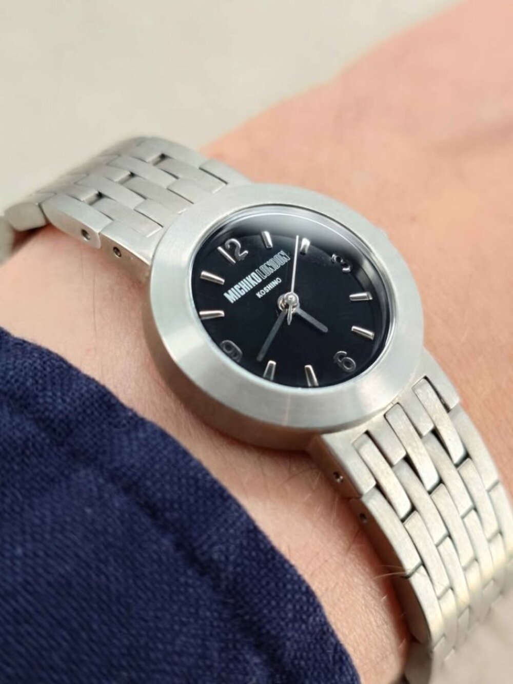 Michiko London Koshino Women’s Watch Black Dial Quartz 24mm Rado Style Working